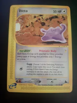 Pokemon TCG Ditto Skyridge 51/144 Regular Common Card NM PACK FRESH - Image 1