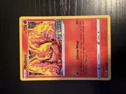 Moltres SWSH185 Stamped Brilliant Stars Pokemon Card TCG NM Black Star Promo - Image 1