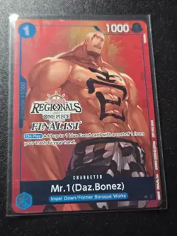 Mr.1 (Daz.Bonez) Offline Regional Finalist Promo OP02-063 One Piece Card Eng NM - Image 1