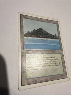 Magic the Gathering Tropical Island Land Revised Edition HP - Image 1