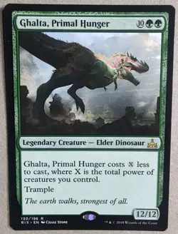Ghalta, Primal Hunger - Rivals of Ixalan (RIX) #130 - Rare Regular - LP - MTG - Image 1