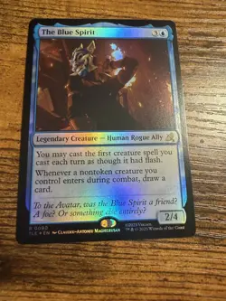 MTG Magic The Gathering Avatar Eternal Rare FOIL The Blue Spirit - Image 1