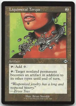 Liquimetal Torque (Retro Frame) Uncommon Commander: The Brothers' War LP MTG - Image 1