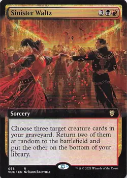 Sinister Waltz (Extended Art) Commander: Innistrad: Crimson Vow Regular - Image 1
