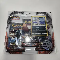 POKEMON BURNING SHADOWS 3 PACK BLISTERS SET WITH MEOWTH PROMO SM 43 - Image 2