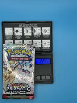 VERY HEAVY! GOD PACKUUU 22.43g Prismatic Evolutions Pokemon TCG Booster (SEALED) - Image 1