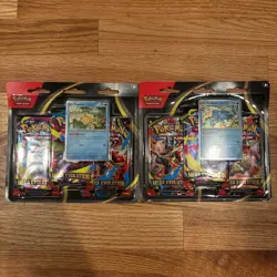 BOTH Pokemon Mega Evolutions 3 Pack Blisters - Psyduck and Golduck - LOT OF 2 - Image 1