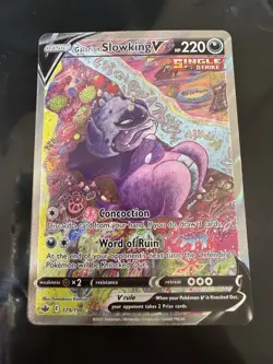 Galarian Slowking V 179/198 Alternate Art SWSH Chilling Reign Pokemon TCG - Image 1