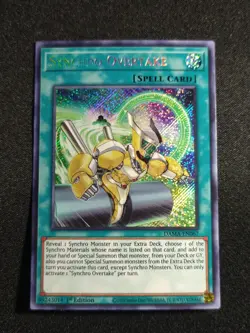 Yu-Gi-Oh! Synchro Overtake DAMA-EN067 1st Edition Secret Rare NM - Image 1