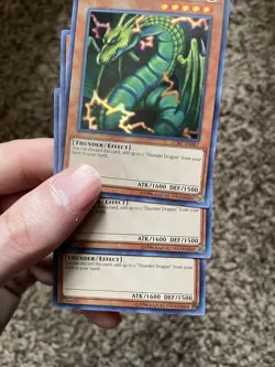 3xThunder Dragon LCKC-EN067 Legendary Collection Kaiba Unlimited. Playset/1996 - Image 5