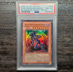 Dark Magician Of Chaos - 1st Edition PSA 8 - IOC-065 ULTRA RARE HOLO Yu-Gi-Oh! - Image 1