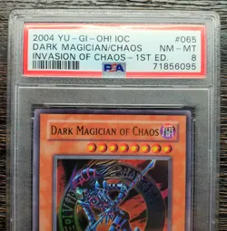 Dark Magician Of Chaos - 1st Edition PSA 8 - IOC-065 ULTRA RARE HOLO Yu-Gi-Oh! - Image 3