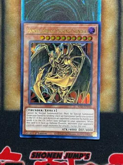 Yugioh Hamon, Lord Of Striking Thunder SDSA-EN043 Ultra Rare 1st Ed NM - Image 1
