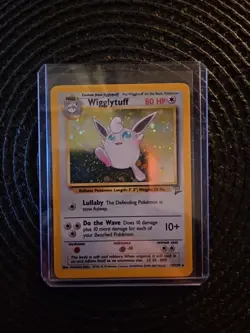 Pokemon 1999 Vintage TCG Wigglytuff Base Set 2 Holo Unlimited Rare Card #19/130 - Image 1