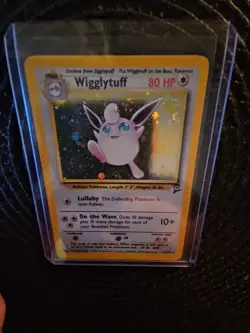 Pokemon 1999 Vintage TCG Wigglytuff Base Set 2 Holo Unlimited Rare Card #19/130 - Image 3