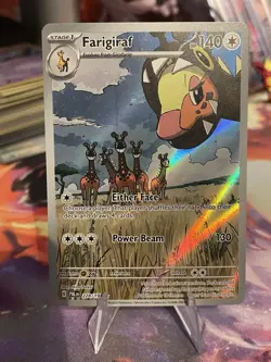 Pokemon TCG Farigiraf Card 228/193 Sv02: Paldea Evolved NM Illustration Rare - Image 1