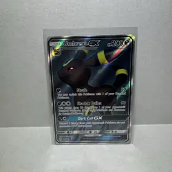 Pokemon TCG Umbreon GX Full Art Holo Card 142/149 Sun and Moon Base Set - Image 1
