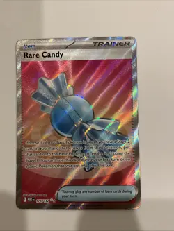 Rare Candy 175/132 Me01: Mega Evolution Holo Full Art Trainer Pokemon Card - Image 1