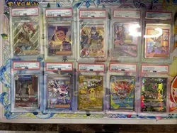 Pokemon TCG PSA Graded Card Slab Lot Of Ten Pikachu, M Sceptile EX - Image 1