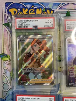 Pokemon TCG PSA Graded Card Slab Lot Of Ten Pikachu, M Sceptile EX - Image 2