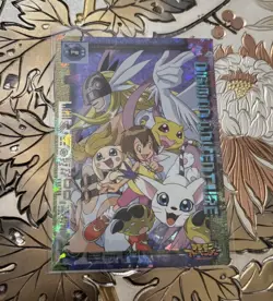 Digimon Adventure Angewomon & Kari P8 Holo Puzzle Card Vintage 1999 Japanese - Image 1