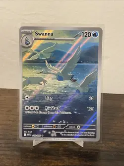 Swanna 110/086 IR Illustration White Flare Pokemon TCG Rare Card NM - Image 1