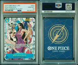 PSA10 ONE PIECE Card OP07-051 Boa Hancock Comic Parallel Manga Alt Art - Image 2