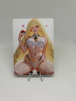 Pokemon Anime Waifu ACG DIY Trainer Art Card - Image 1