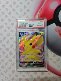 Pikachu V 104/100 - Amazing Volt Tackle - PSA 10 Pokemon Card (Equiv. CGC & BGS) - Image 1