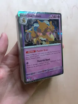 Mega Evolution Build and Battle Alakazam 003 Promo Card and Deck SEALED Pokemon - Image 2