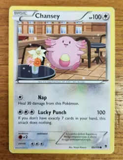 Chansey Pokemon Card, Phantom Forces Set 80/119 - Image 1