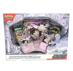 NEW 2025 Pokemon TCG Houndstone ex Box w/ 4 Booster Packs & Promo Card - Image 1
