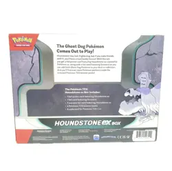 NEW 2025 Pokemon TCG Houndstone ex Box w/ 4 Booster Packs & Promo Card - Image 2