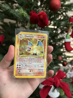 Charizard Base Set 2 Holo 4/130 Damged Pokemon Card - Image 3