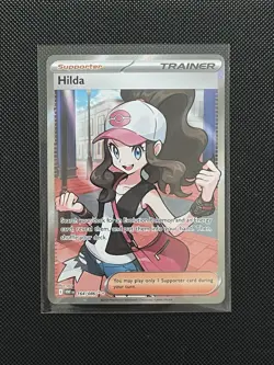 Hilda 164/086 Full Art Ultra Rare White Flare Pokemon TCG Trainer Card NM - Image 1