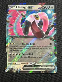 Pokemon TCG Surging Sparks Flamingo EX Double Rare Card 160/191 NM - Image 1