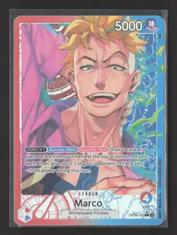 2024 Bandai One Piece Card Game Marco Leader - Image 1