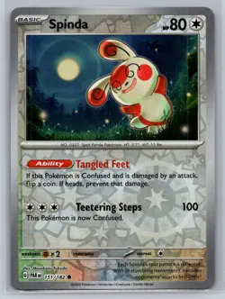 Spinda #151/182 SV04: Paradox Rift Reverse Holo Common - Pokemon Cards G33 - Image 1