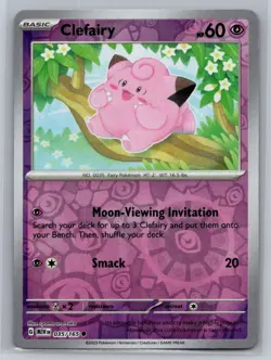 Clefairy #035/165 SV: Scarlet & Violet 151 Reverse Holo Pokemon Cards H19 - Image 1