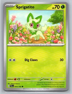 Sprigatito #013/193 SV02: Paldea Evolved Common - Pokemon Cards H45 - Image 1