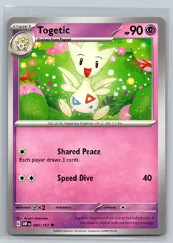 Togetic #084/197 SV03: Obsidian Flames Uncommon - Pokemon Cards D77 - Image 1