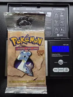 Pokemon Vintage Fossil Booster Pack Long Crimp 21.12g FACTORY SEALED WOTC - Image 3