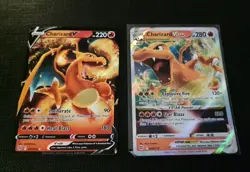 Charizard VSTAR & V Brilliant Stars 018/172 017/172 Ultra Holo Pokemon TCG LP - Image 1