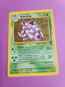 Nidoking - Holo - 11/130 Base Set 2 - Pokemon TCG - 1999 - Image 1