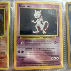 Mewtwo 1st Edition Holo Rare Vintage Pokemon Base Set - Image 1