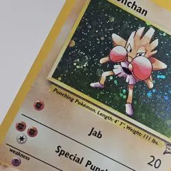 Pokemon TCG Hitmonchan Base Set 2 8/130 Holo Unlimited Holo Rare With Swirl - Image 3