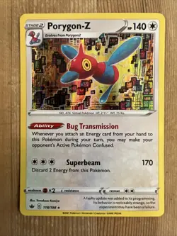 Pokemon TCG Porygon-Z Chilling Reign 118/198 Holo Holo Rare NM - Image 1