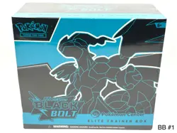Pokemon Center Exclusive Black Bolt Elite Trainer Box ETB Sealed w ETB protector - Image 1