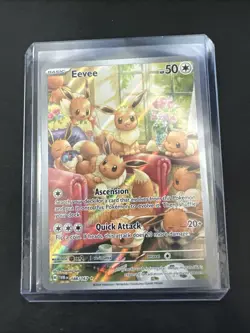 Pokemon TCG Eevee 188/167 Twilight Masquerade IR Holo - Image 1