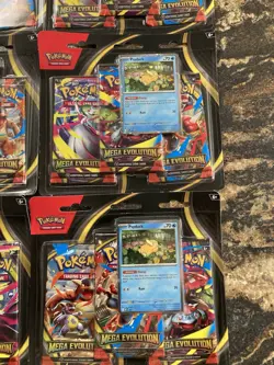 Pokemon Mega Evolution 3 Pack Blister [Psyduck] X12 Sealed Booster Box Quantity - Image 4